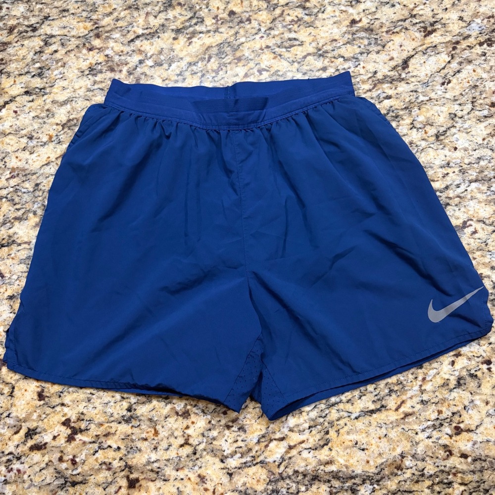 Nike Dri-FIT Running Shorts Womens Small Blue Athletic Training Pockets ws